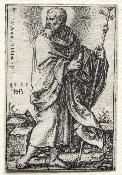圣菲利普，1545-1546年。 作者 汉斯·塞巴尔德·贝汉姆