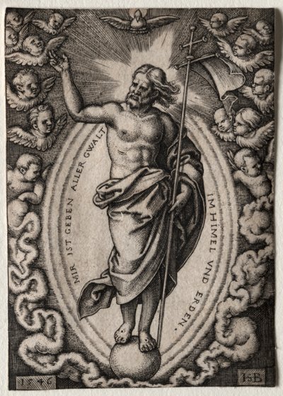 救世主，1546年。 作者 汉斯·塞巴尔德·贝汉姆
