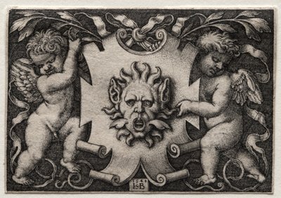 Vignette au Mascaron，1544年。 作者 汉斯·塞巴尔德·贝汉姆