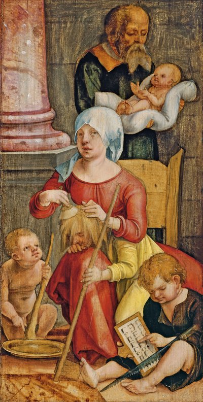 玛丽·莎乐美（Mary Salome）和她的家人，1515年 作者 汉斯·苏斯·库姆巴赫