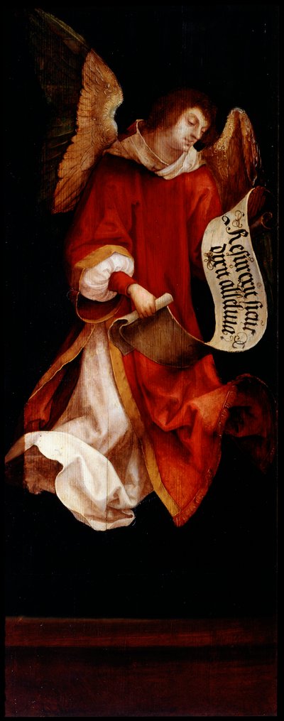 天使"，1519年。 作者 汉斯·苏斯·库尔姆巴赫来自