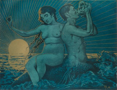 特里顿和涅雷德，1895年 作者 Hans Thoma