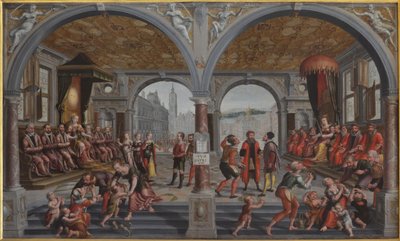 Iustitia und Iniustitia正义与不正义，1594-1595年。 作者 汉斯·弗里德曼·德·弗里斯