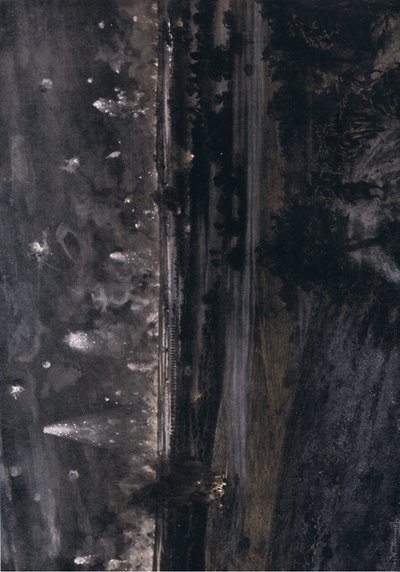 第三次香槟战役：阿贡内河以西的炮击，1915 年 9 月，插图来自 Daterlandischer Derlag C U Weller Berlin 出版的《兴登堡》。 作者 汉斯·施密特