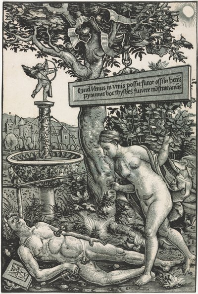 Pyramus和Thisbe，c。 1510。 作者 汉斯·韦奇特林