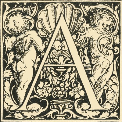 A-汉斯·魏德兹（Hans Weiditz）的字母，c1520-1521，1908年。 作者 汉斯·魏迪兹