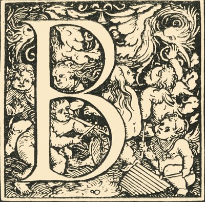 B-汉斯·魏德兹（Hans Weiditz）的字母，c1520-1521，1908年。 作者 汉斯·魏迪兹