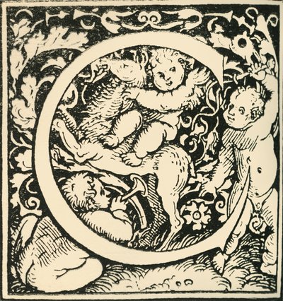 C-汉斯·魏德兹（Hans Weiditz）的字母，c1520-1521，1908年。 作者 汉斯·魏迪兹