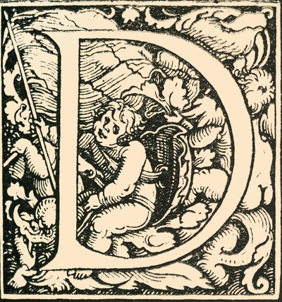 D-汉斯·魏德兹（Hans Weiditz）的字母，c1520-1521，1908年。 作者 汉斯·魏迪兹