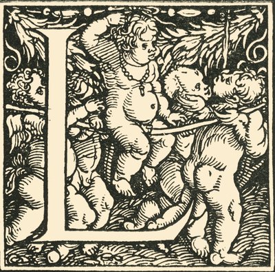 L-汉斯·魏德兹（Hans Weiditz）的字母，c1520-1521，1908年。 作者 汉斯·魏迪兹