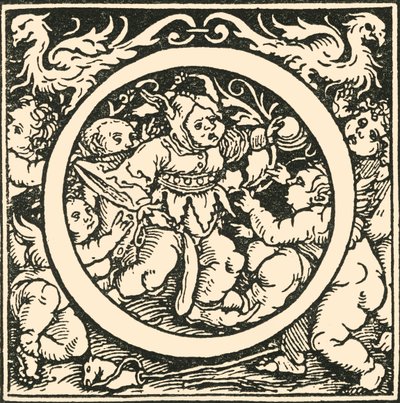 O-汉斯·魏德兹（Hans Weiditz）的字母，c1520-1521，1908年。 作者 汉斯·魏迪兹