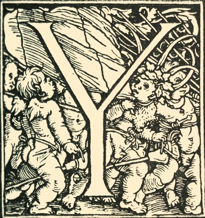 Y-汉斯·魏德兹（Hans Weiditz）的字母，c1520-1521，1908年。 作者 汉斯·魏迪兹