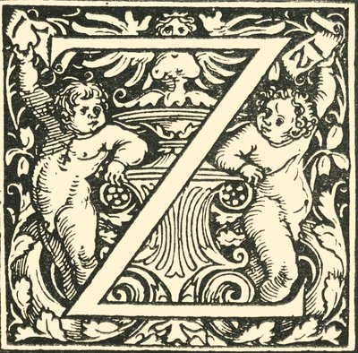 Z-汉斯·魏德兹（Hans Weiditz）的字母，c1520-1521，1908年。 作者 汉斯·魏迪兹