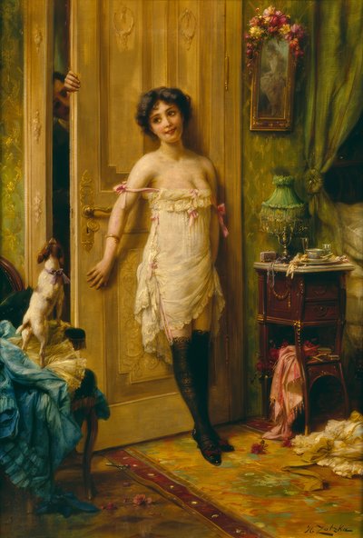 热情的仰慕者 作者 汉斯·扎兹卡（Hans Zatzka）