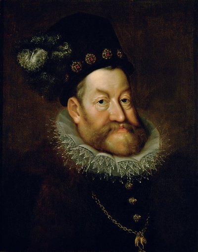 德文：皇帝鲁道夫二世。(1552-1612）皇帝鲁道夫二世肖像 作者 Hans von Aachen