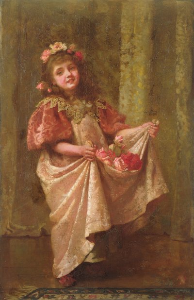 玫瑰的礼物（布面油画） 作者 哈里特·萨特克利夫