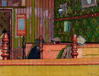 吃饭的房子，c.1914 作者 哈罗德·吉尔曼