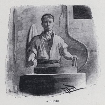 A sifter (b/w photo) 作者 哈罗德·休姆·皮法德
