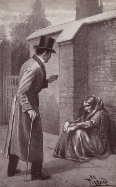 Illustration for The Mystery Of Edwin Drood by Charles Dickens (litho) 作者 哈罗德·休姆·皮法德