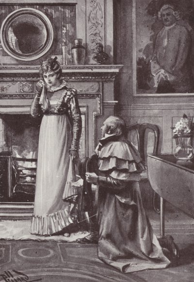 William Makepeace Thackeray 为《名利场》绘制的插图（石版画） 作者 哈罗德·休姆·皮法德