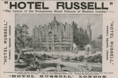 Hotel Russell，罗素广场，伦敦 作者 哈罗德·奥克利