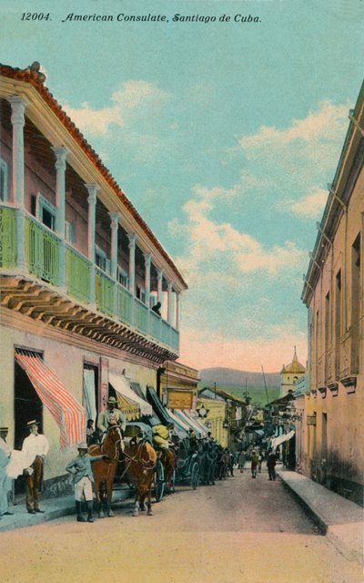 美国领事馆，古巴圣地亚哥，约1911年 作者 不明