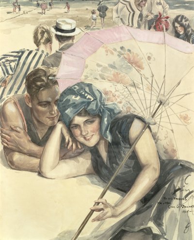 第一个卵石，1925年（纸上写着） 作者 哈里森·费舍尔