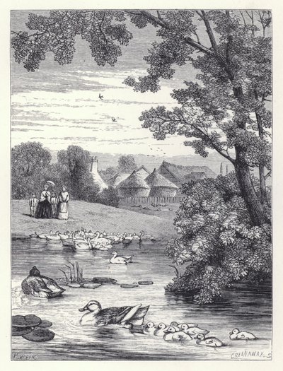 The Duck Pond (engraving) 作者 哈里森·威廉·威尔