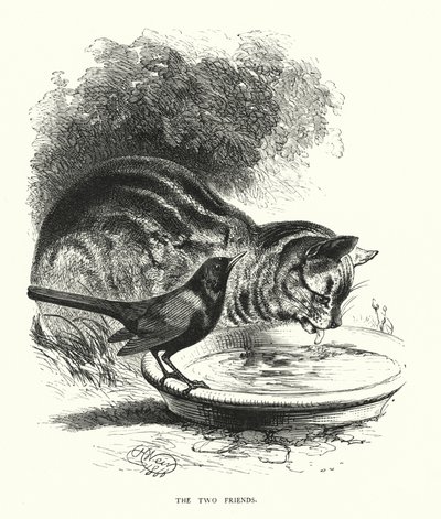 The two friends (engraving) 作者 哈里森·威廉·威尔