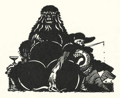埃德加-爱伦-坡：《黑猫》（石版画） 作者 哈里·克拉克