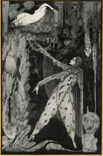 歌德浮士德的插图，1924-1925年 作者 哈里·克拉克