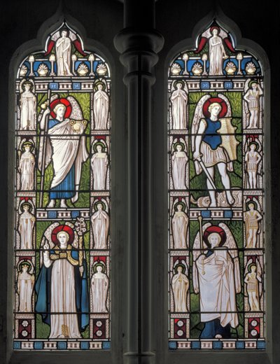Minley，St Andrew，James Powell＆Sons，Harry Ellis Wooldridge，Angels＆Archangels，1870 作者 哈里·埃利斯·沃尔德里奇