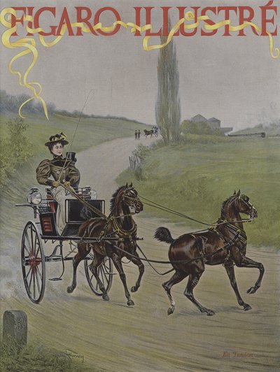串联。封面的光辉费加罗，1895年6月 作者 Harry Finney