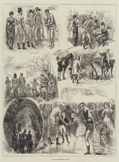 贝克顿大厅的一天 作者 哈里·弗尼斯（Harry Furniss）