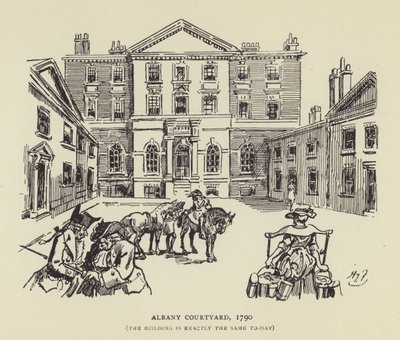 奥尔巴尼万怡酒店，1790年，这座建筑今天完全相同 作者 哈里·弗尼斯（Harry Furniss）