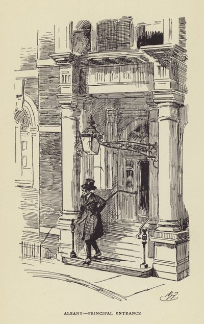 奥尔巴尼，主要入口 作者 哈里·弗尼斯（Harry Furniss）