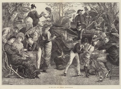 在伊顿和哈罗板球比赛 作者 Harry Furniss