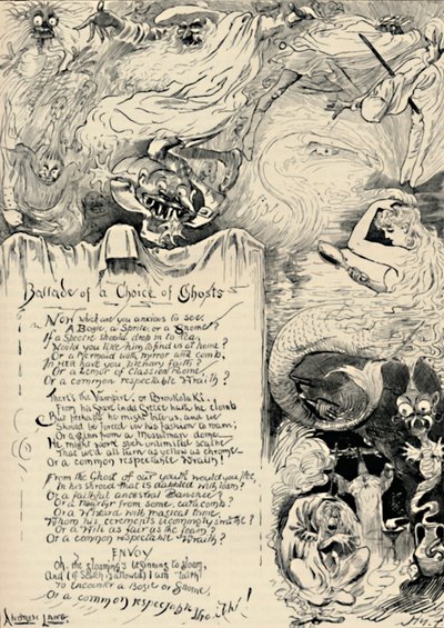鬼魂之歌，1886年 作者 哈里·弗尼斯（Harry Furniss）