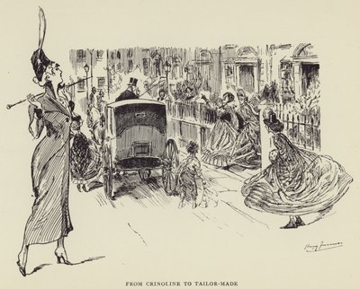 从Crinoline到量身定制 作者 哈里·弗尼斯（Harry Furniss）