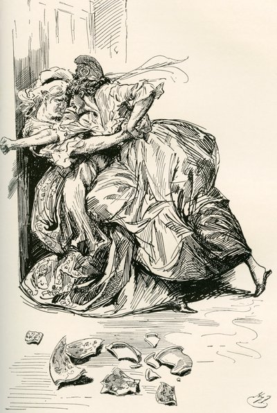 查尔斯·狄更斯的小说《两个城市的故事》插图 作者 哈里·弗尼斯（Harry Furniss）