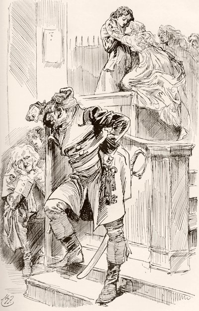 查尔斯·狄更斯的小说《两个城市的故事》插图 作者 哈里·弗尼斯（Harry Furniss）