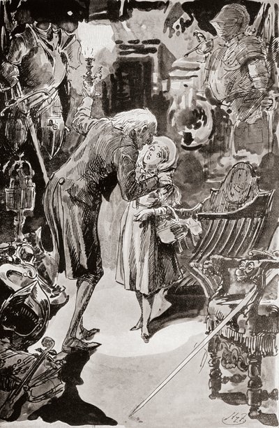 狄更斯《老古玩店》插图 作者 哈里·弗尼斯（Harry Furniss）