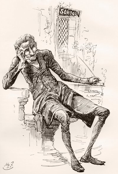 狄更斯《老古玩店》插图 作者 哈里·弗尼斯（Harry Furniss）