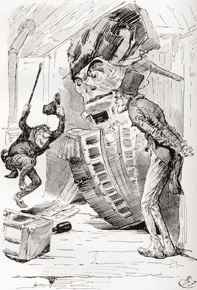 狄更斯《老古玩店》插图 作者 哈里·弗尼斯（Harry Furniss）