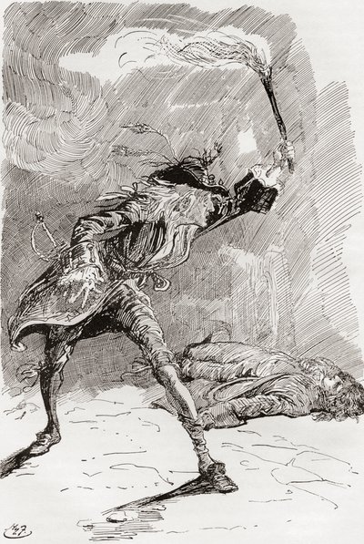 查尔斯·狄更斯的小说巴纳比·拉奇的插图 作者 哈里·弗尼斯（Harry Furniss）