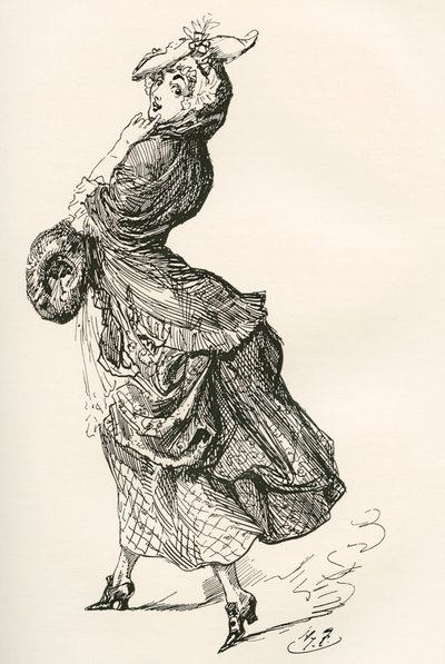 查尔斯-狄更斯小说《巴纳比-拉吉》的插图 作者 哈里·弗尼斯（Harry Furniss）