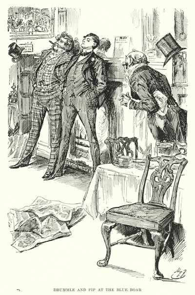 Illustration for Great Expectations by Charles Dickens (litho) 作者 哈里·弗尼斯（Harry Furniss）