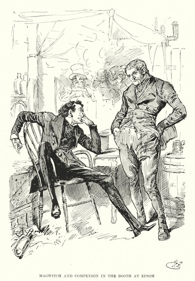Illustration for Great Expectations by Charles Dickens (litho) 作者 哈里·弗尼斯（Harry Furniss）
