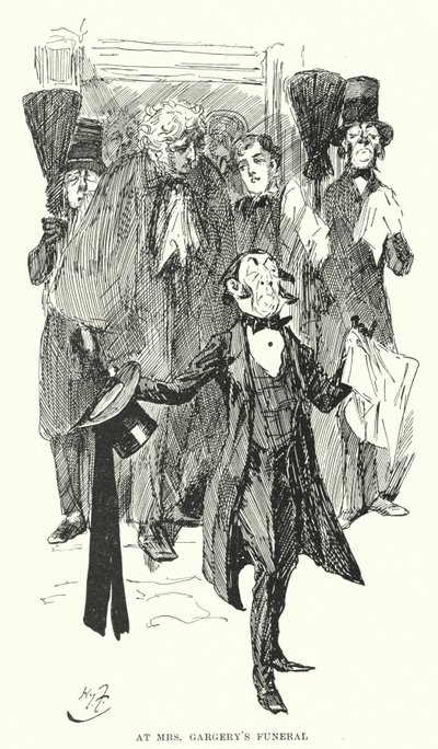 查尔斯-狄更斯的《远大前程》插图（平板）。 作者 哈里·弗尼斯（Harry Furniss）
