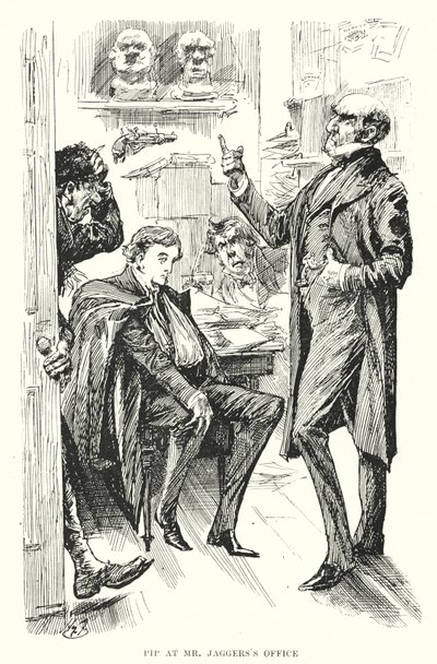 查尔斯·狄更斯（Charles Dickens）的《远大前程》插图（石版画） 作者 哈里·弗尼斯（Harry Furniss）